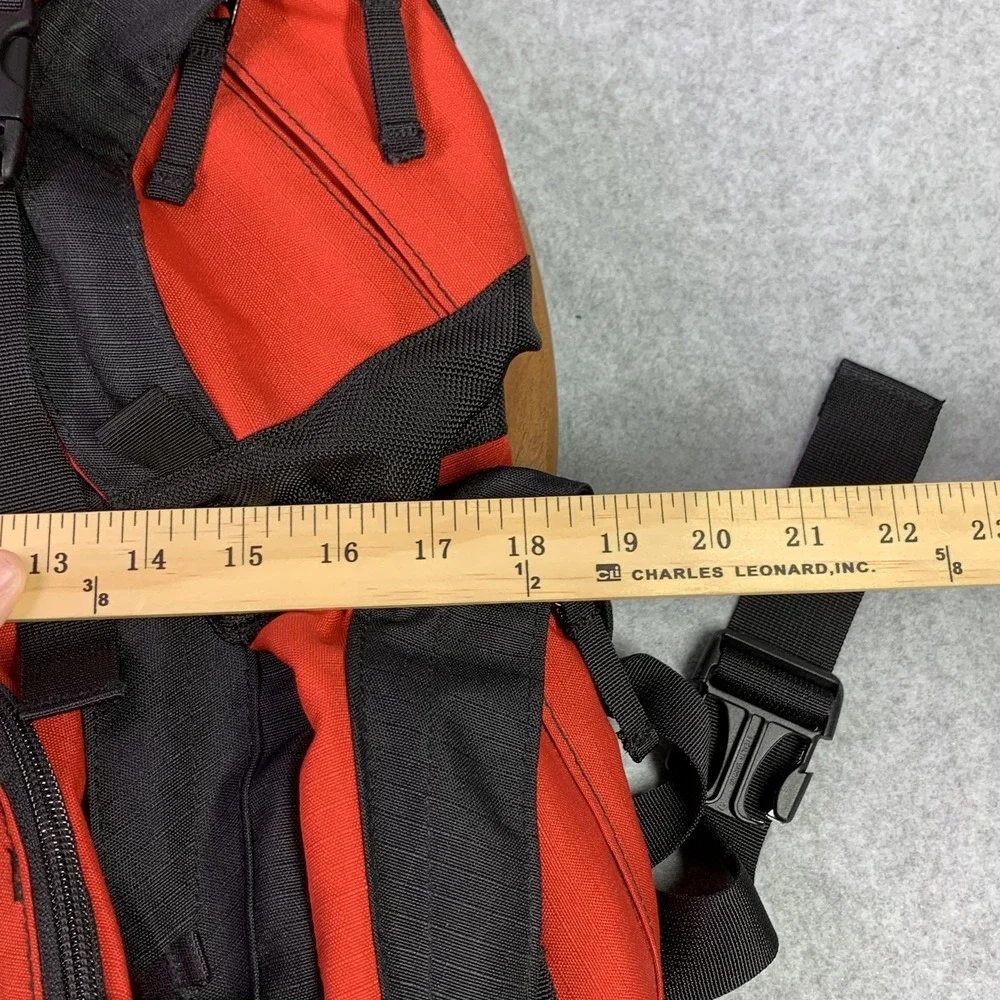 L.L.Bean Hiking Backpack Red Black LG Capacity Camping Pack Waist‎ Belt Hunting